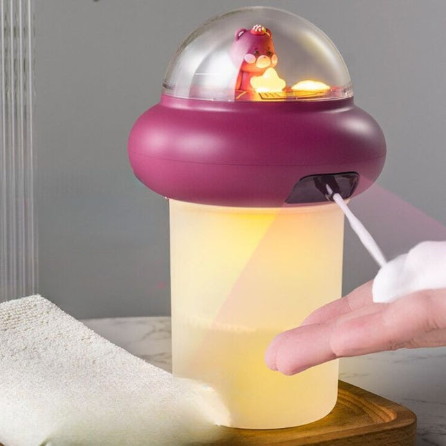 Automatisk lilla såpedispenser for barn