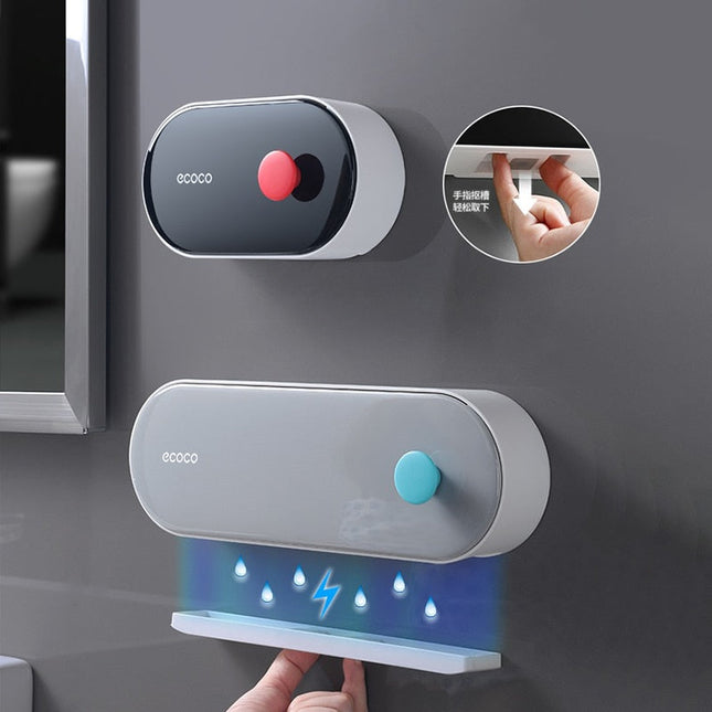 Moderne vegghengt såpeboks for bad