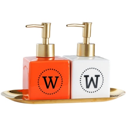 Luksuriøs såpedispenser med bokstav W