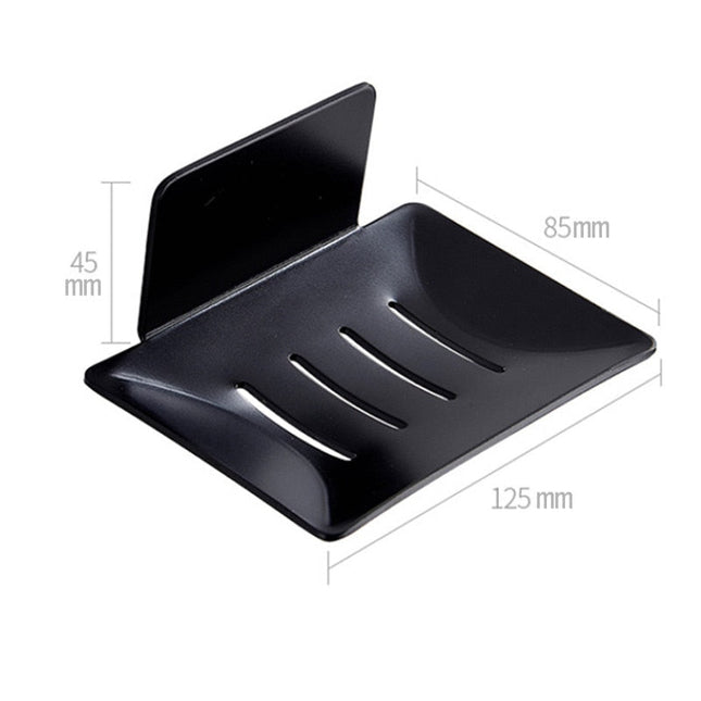 Vegghengt såpeskål i svart metall