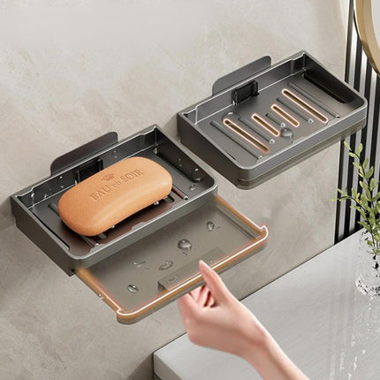 Veggmontert såpeholder med dreneringsbrett