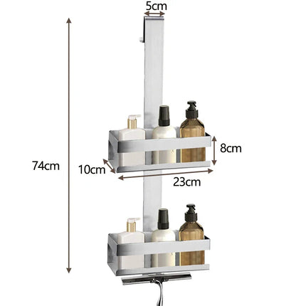 Hengende dusjkurv i rustfritt stål