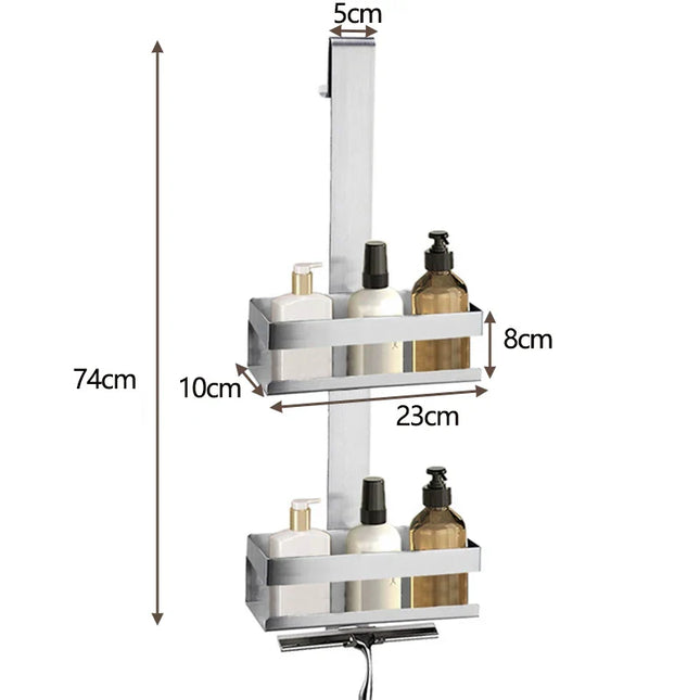 Hengende dusjkurv i rustfritt stål