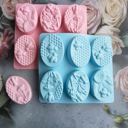 Dekorativ såpeform i silikon med mønster