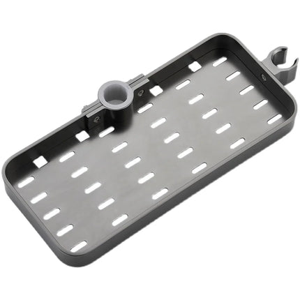 Svart dusjhylle for montering på dusjstang