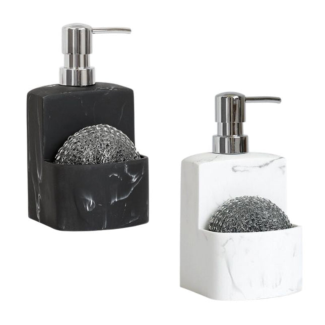 Såpedispenser med holder for svamp