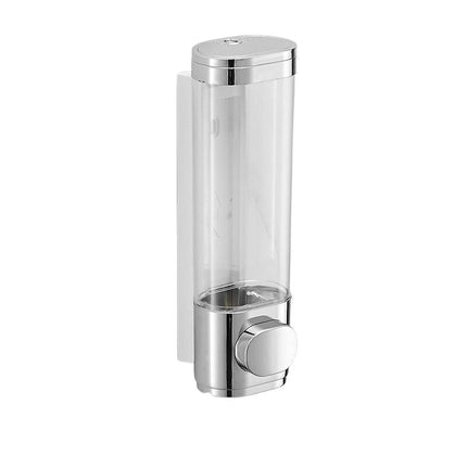 Vegghengt transparent såpedispenser for dusj