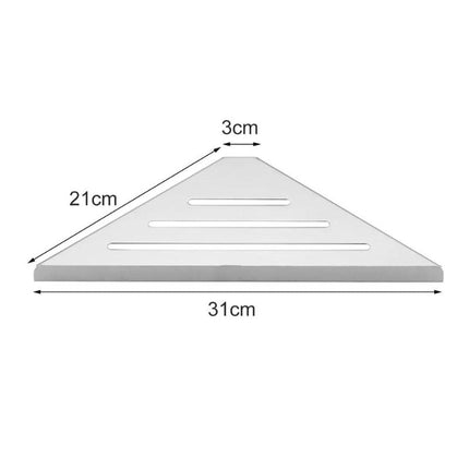 Trekantet hjørnehylle for dusjmontering