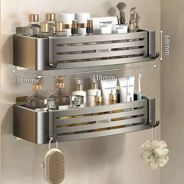 Stor dusjhylle for vegg uten boring