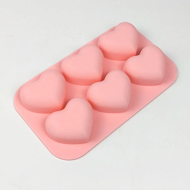 Hjerteformet såpeform i silikon
