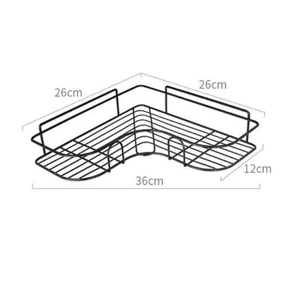 Hjørnehylle for dusj med selvklebende feste