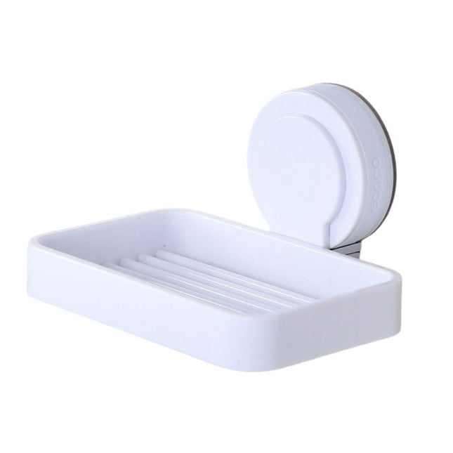 Såpeholder i plast med sugekopp