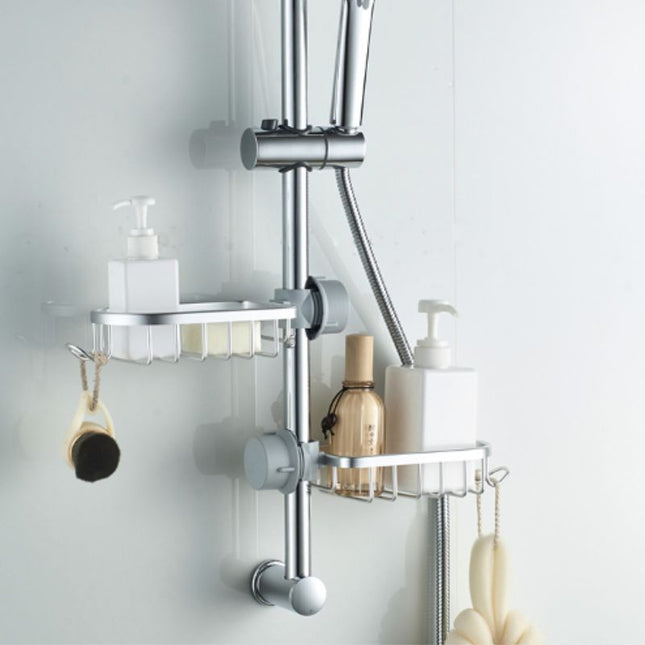 Hengende dusjkurv for sjampo og såpe