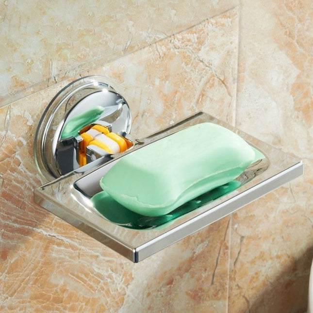 Rektangulær såpeholder til dusj, krom