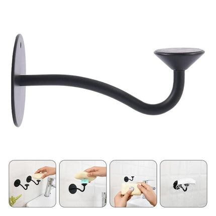 Svart magnetisk såpeholder for vegg
