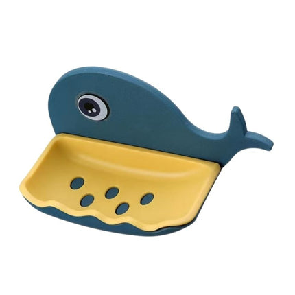 Vegghengt såpeholder formet som hval