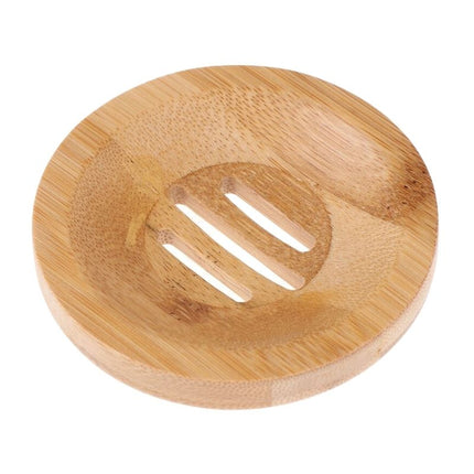 Rund såpeholder i naturlig bambus