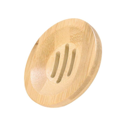 Rund såpeholder i naturlig bambus