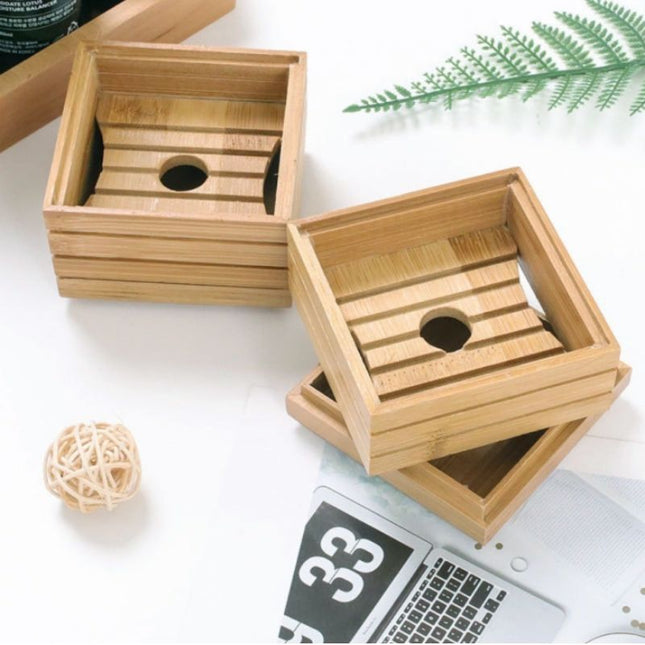 Såpeboks i bambus med lokk