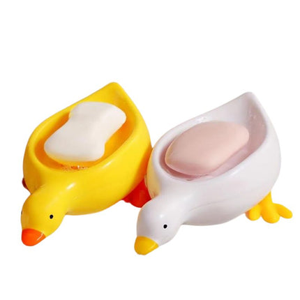 Morsom såpeholder formet som en and