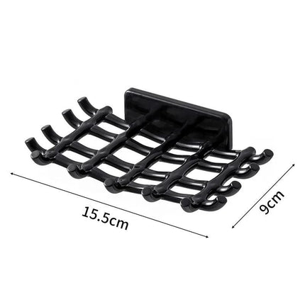 Veggmontert såpeholder med effektiv drenering