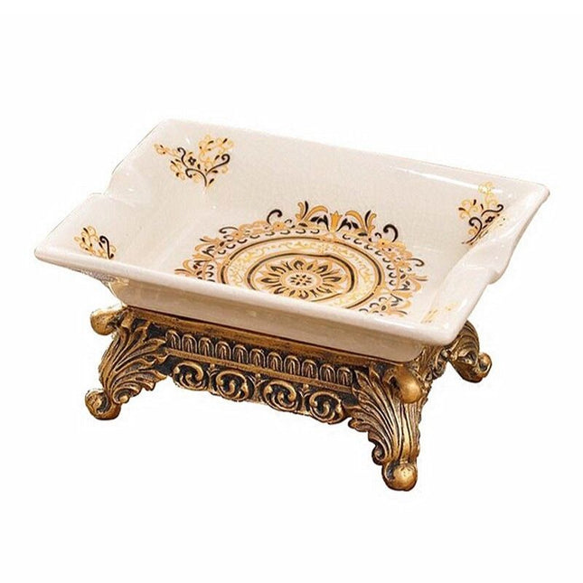 Vintage såpeholder med forgylt base