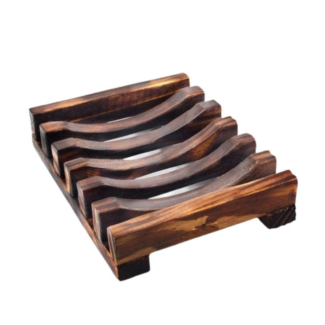 Såpeholder i mørkt eksotisk tre