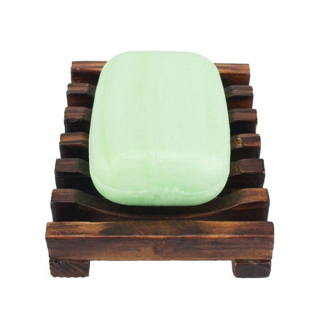 Såpeholder i mørkt eksotisk tre