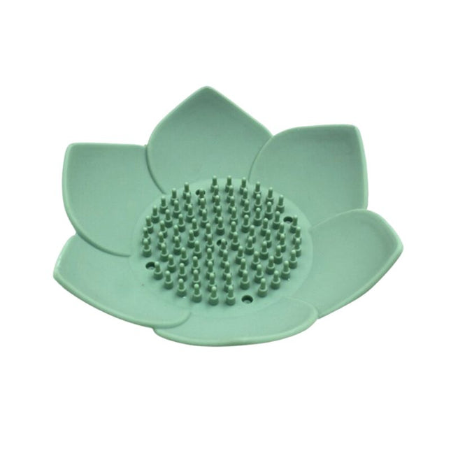 Dekorativ såpeholder formet som lotusblomst