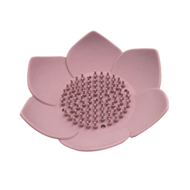 Dekorativ såpeholder formet som lotusblomst