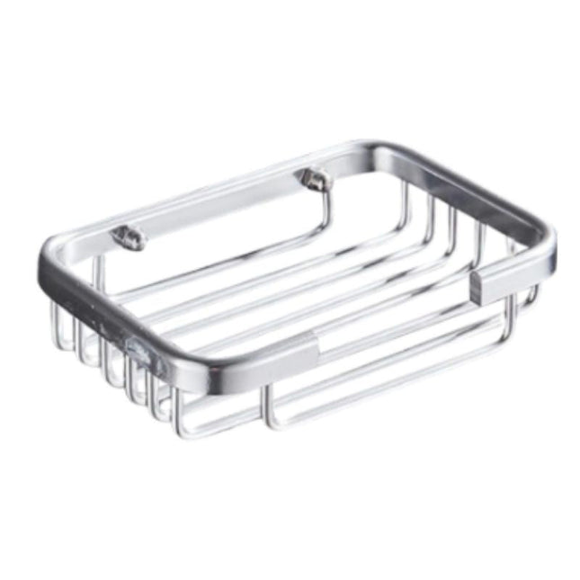 Selvklebende såpekurv til bad i stål