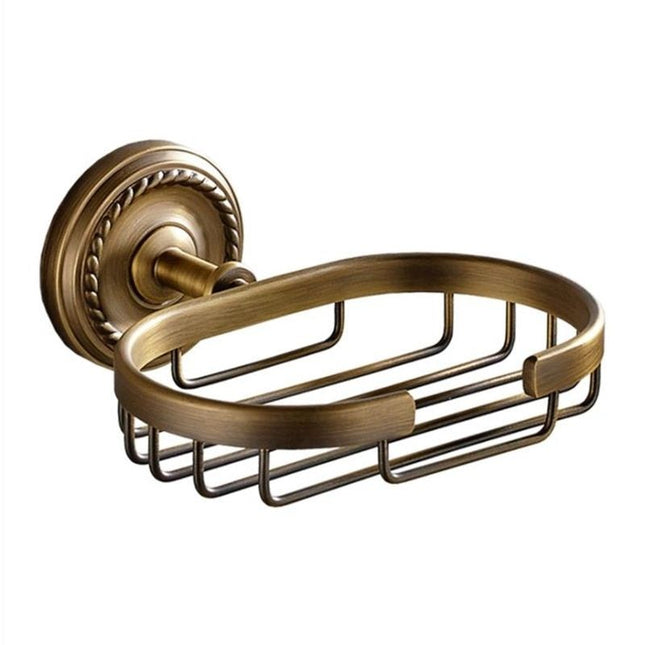 Veggmontert såpekurv i messing design