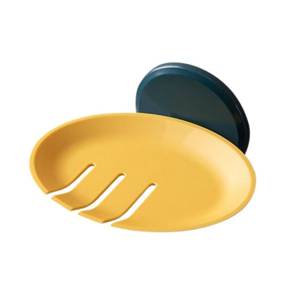 Rund vegghengt såpeholder i sort design