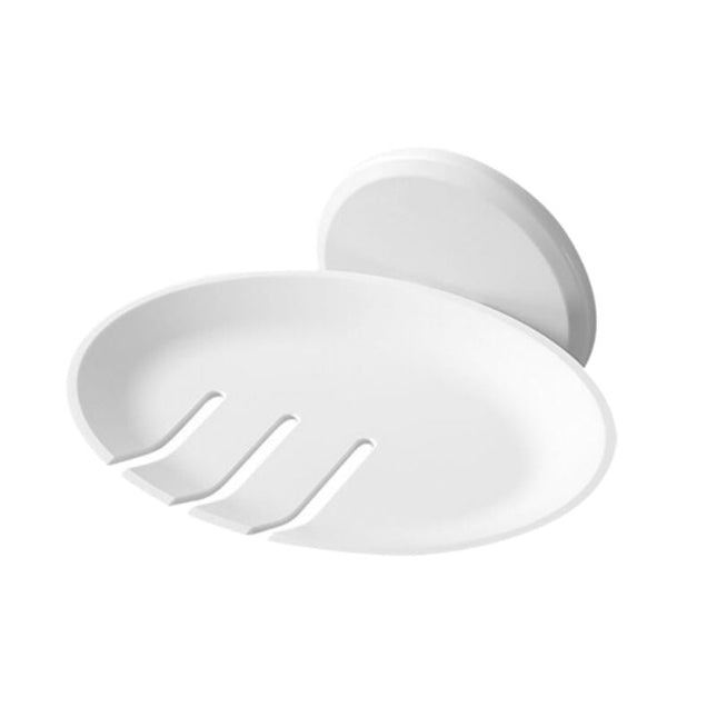 Rund vegghengt såpeholder i sort design