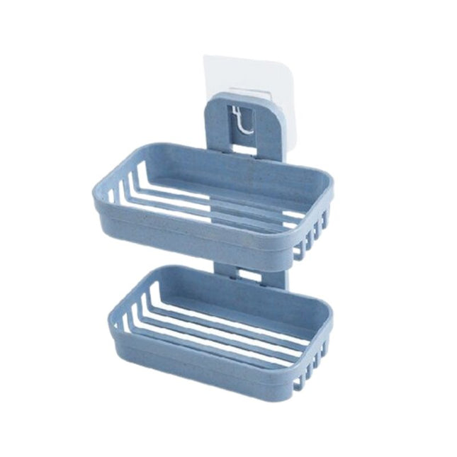 Dobbel selvklebende såpeholder for vegg