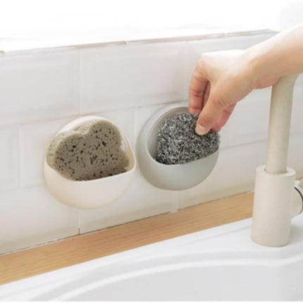 Liten såpeholder med sugekoppfeste