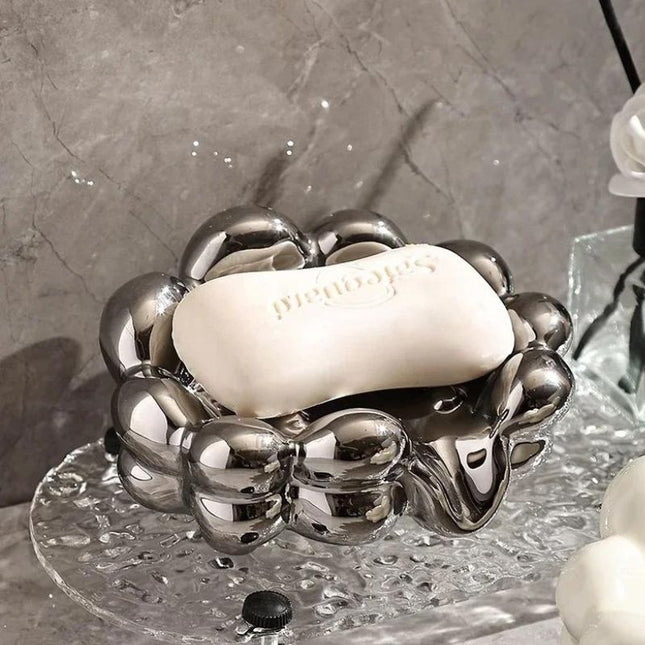 Skyformet keramisk såpeholder for badet