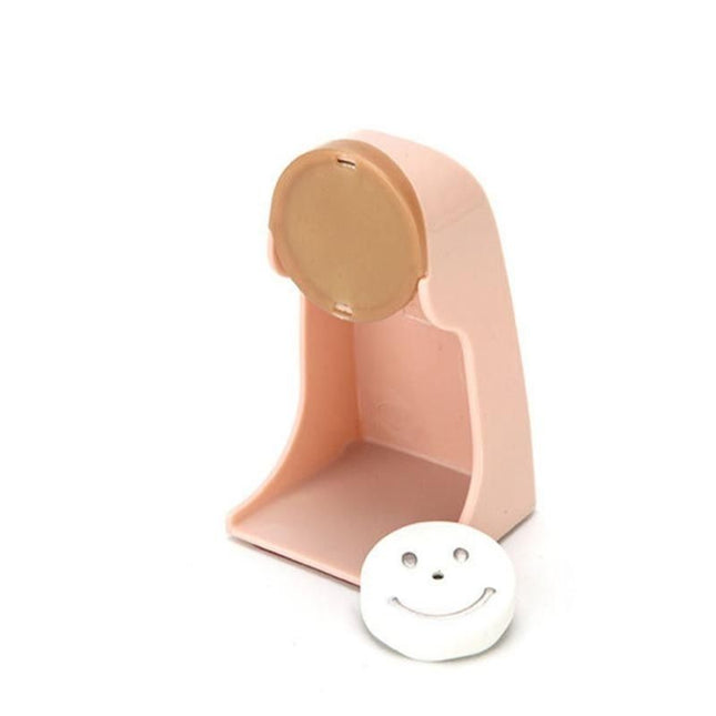 Rosa magnetisk såpeholder for badet