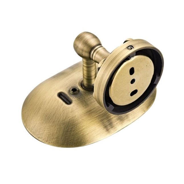 Vegghengt vintage såpeholder i messing