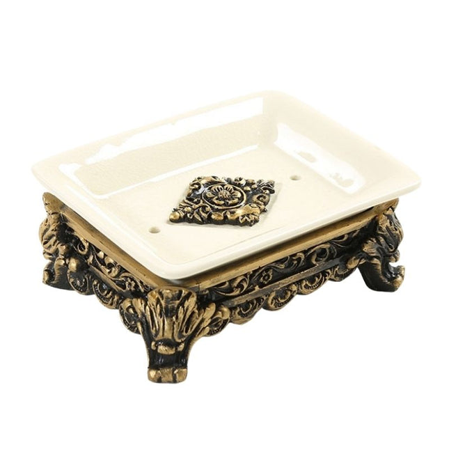 Såpeholder i harpiks i antikk stil