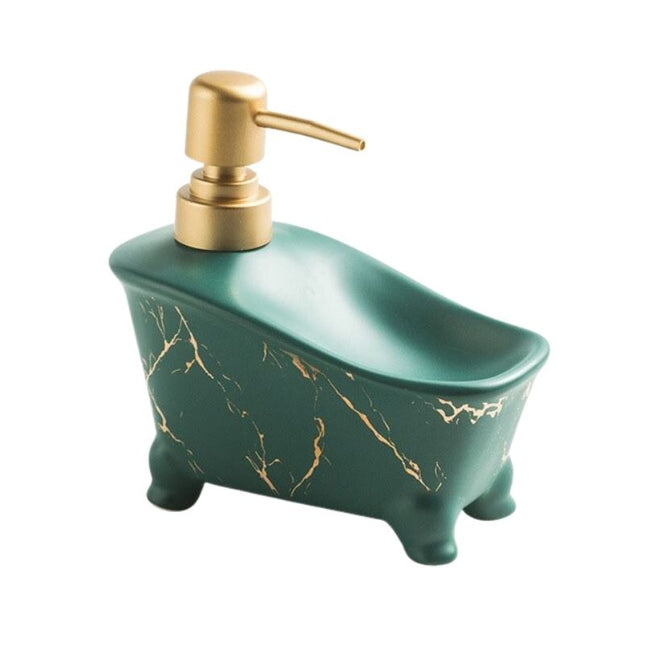 Såpedispenser med design som badekar