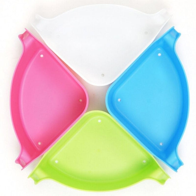 Hjørnehylle i plast med sugekopper